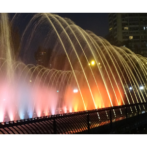 Nouveau type fontaine à eau à jet laminaire fontaine dansante musicale avec lumières - Product Image 1