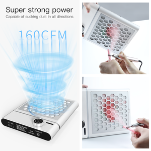 Colector de Polvo de Uñas Recargable, Máquina Limpiadora de Uñas, Alta Potencia de Succión, Bajo Ruido, <span class=keywords><strong>Aspiradora</strong></span> de Mesa para Salón de Belleza o Uso Personal - Product Image 5