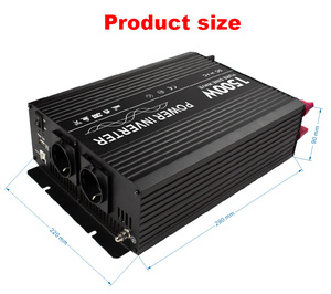 เครื่องแปลงไฟแบบ Pure Sine Wave 1500W DC12V 24V เป็น AC220V สำหรับรถยนต์ รุ่น KS1500P - Product Image 4