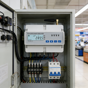 عرض خاص مقياس طاقة مدفوع مسبقًا بثلاث مراحل 7P مع نظام إدارة عن بُعد مراقبة في الوقت الفعلي - Product Image 2