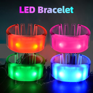 สายรัดข้อมือ LED ลดราคาพิเศษ สั่งทำจำนวนมากได้ ควบคุมผ่านแอพฯ เปิดไฟตามเสียง เหมาะสำหรับงานอีเว้นท์ คอนเสิร์ต ปาร์ตี้ - Product Image 1
