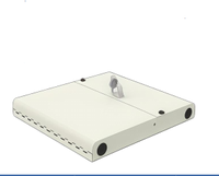 Boîtier de distribution de fibre optique 12/24/48 fibres LC SC FC ST E2000 Adaptateur IP50 Double porte Intérieur FTTH Centre de données Réseau de télécommunications