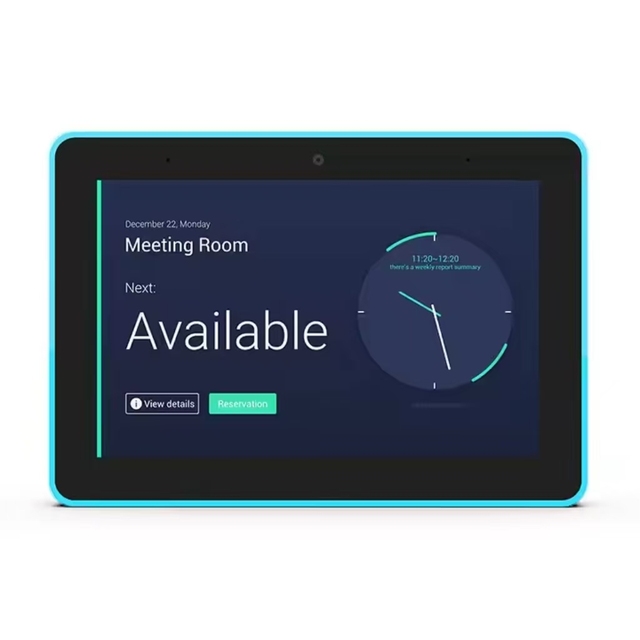 Oem Android Tablet for Business Wall Mount Surrounding Led Lights All-around Booking System Conference Room Poe Wifi 2gb New