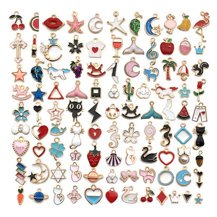 100pcs/pk Fashion DIY Accessories Charms Tiny Metal Alloy for Jewelry Charms Pendant Jewelry Accessories