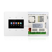 Hôte musical intelligent IPS de 4 pouces avec télécommande pour systèmes de cinéma maison, 2x25W, montage mural, hôte de musique d'ambiance avec utilisation hôtelière