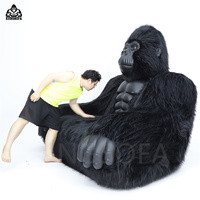 Canapé-lit King Kong gonflable en peluche pour personnages de dessins animés, meubles de salon, canapé-lit géant pour animaux, canapé pliant gorille