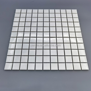 300x300 porcelaine blanche 1x1 pouce carrelage mosaïque mexicain blanc dosseret salle de bain sol mur carreaux de céramique mosaïque pour fontaine - Product Image 3
