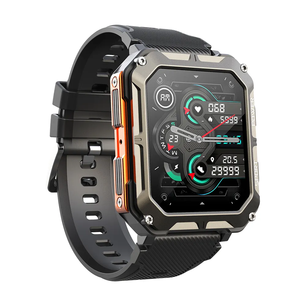 2023 Newest Smart Watch C20 PRO 1.83 Inch Men Music BT Call Outdoor Sports Fitness Tracker Heart Rate Blood Pressure Smartwatch