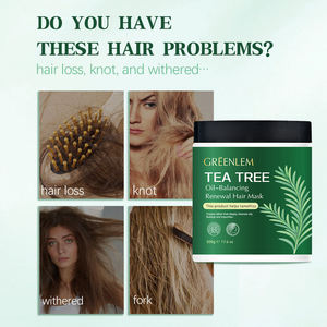 Après-shampoing Rafraîchissant au Théier pour le Cuir Chevelu, Masque Capillaire Anti-Pelliculaire, Soin Profond, Marque Privée OEM, Usine Greenlem - Product Image 3