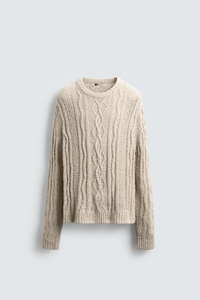 <strong>Men's</strong> <strong>Chunky</strong> Aran Sweater in Oatmeal Beige Heavyweight <strong>Cable</strong> <strong>Knit</strong> Fisherman Pullover <strong>Jumper</strong> in 100% Wool for Authentic Heritage, - Product Image 5