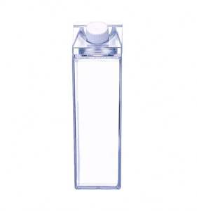 1000ML 500ML <b>Clear</b> Reusable Plastic Leak-Proof Dishwasher Safe Party <b>Water</b> <b>Bottle</b> <b>with</b> Lid and <b>Straw</b> - Product Image 1