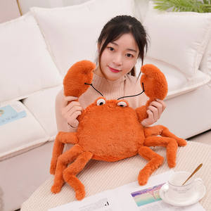 Dessin animé crabe et homard en peluche poupée garçons et filles ours poilu soulagement du Stress jouet lavé PP coton emballé dans des boîtes cadeau pour les enfants - Product Image 4