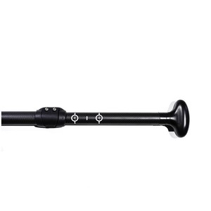 Pala de surf telescópica ajustable de tres secciones Healing, 170-220 cm, de fibra de vidrio, con pala roja y eje negro. - Product Image 3