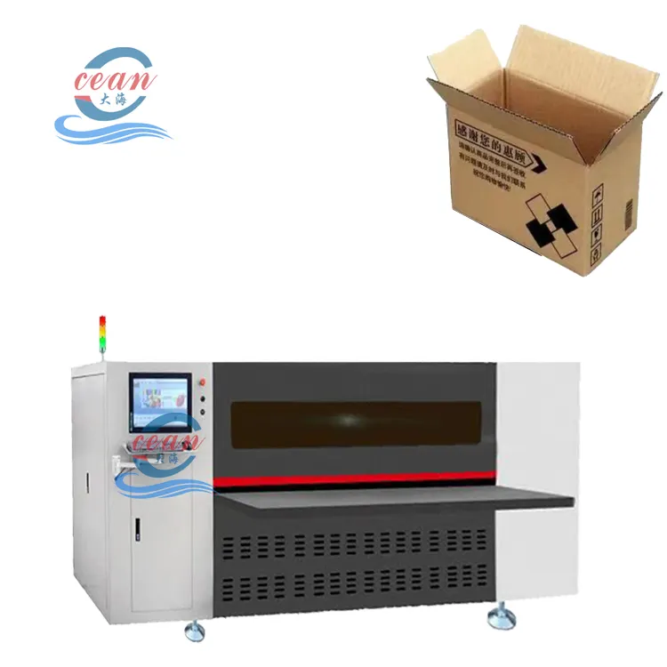 Digitaldruckmaschine ohne Platte für den Druck und die Herstellung von Kartons aus Wellpappe