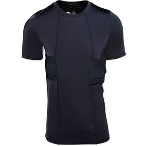 เสื้อยืดผู้ชายแบบมีซองปืนในตัว สำหรับพกพาแบบซ่อนได้ตลอดวัน สวมใส่สบาย ระบายอากาศได้ดี - Product Image 6