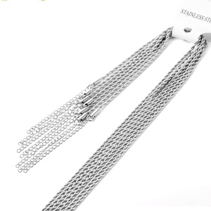 Cadena de Acero Chapada en Oro de 18k, Diseño Trenzado, Sin Colgante, para Venta al Por Mayor - Product Image 3