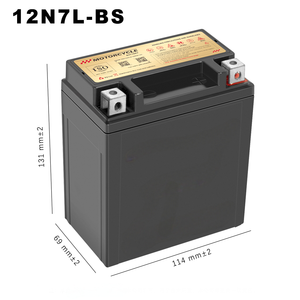 แบตเตอรี่สตาร์ทรถจักรยานยนต์12V ใหม่, แบตเตอรี่ความจุสูงปราศจากการบำรุงรักษา - Product Image 3