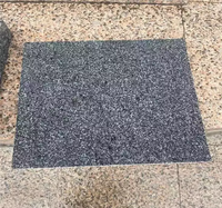 Grandes dalles de granit noir poli pour sols extérieurs et toitures de villas
