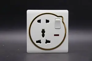 Energy Saving Product Home Product Socket UK Standard 3 Pin Wall Switch Socket