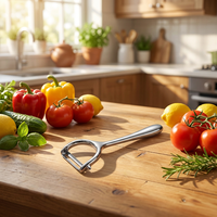 Hete Aanbieding Keuken Gadgets Roestvrijstalen Fruit Aardappel Tomaat Sinaasappel Komkommer Appel Wortel Mango Schilmesjes