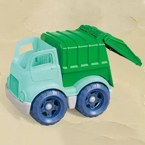 自由轮软胶沙滩玩具建筑车辆游戏套装儿童玩沙子运输自卸车公共汽车玩具不同设计