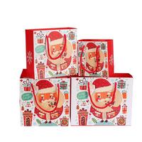 Kotak kemasan kertas hadiah kustom natal untuk mainan perhiasan ornamen kemasan makanan ringan untuk dekorasi pesta pohon Natal