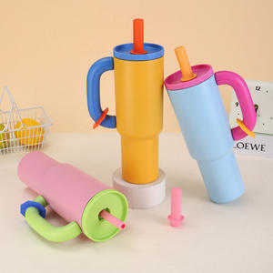 新设计2025不锈钢不倒翁杯双壁真空旅行咖啡40盎司带手柄不倒翁 - Product Image 4