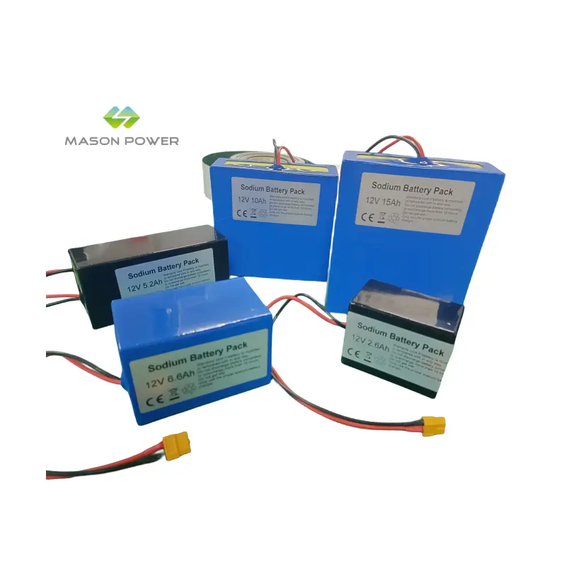 फैन लैंप लाइट इलेक्ट्रिक टूल के लिए अनुकूलित सोडियम आयन बैटरी पैक 12V 2.6Ah 5.2Ah 6.6Ah
