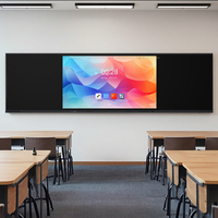 Tableau blanc interactif LED tactile 20 points ZDHQ 65/75/86/98 pouces Android+Windows avec stylet intelligent sans fil pour salle de classe