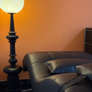 Black Curved Massage Table PU Leather Facial <b>Bed</b> Adjustable Salon Lash Spa Chair Upholstered Treatment Couch - Product Image 3