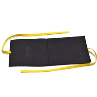 Sac enveloppe en velours microfibre doré sur mesure pour bijoux de mariage et cadeaux
