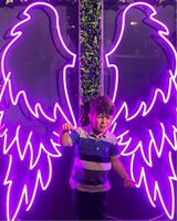 Enseigne LED néon personnalisée en forme d'ailes d'ange, plusieurs styles, design gratuit, lettres lumineuses LED flexibles, pour la maison, le bar, les fêtes, les cadeaux