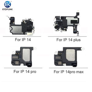 Haut écouteur avant pour <span class=keywords><strong>iPhone</strong></span> <span class=keywords><strong>14</strong></span> <span class=keywords><strong>14</strong></span> <span class=keywords><strong>Plus</strong></span> <span class=keywords><strong>14</strong></span> Pro <span class=keywords><strong>14</strong></span> Pro Max téléphone portable câble flexible écouteur haut-parleur pièces de récepteur de remplacement - Product Image 1