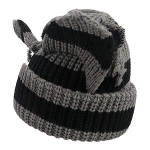 Neue Harajuku Elfen ohren Gestrickte Mützen Mütze Niedlicher kleiner Teufel Katzen ohr Warmer Hut Frauen Mädchen Y2K Winter Wolle Kapuzen mützen - Product Image 5