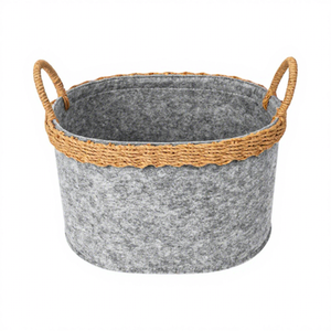 Anpassbare Größe und Farbe-Umwelt freundlicher Filz aus recyceltem Polyester-Rohmaterial mit Hochleistungs-Aufbewahrung skorb - Product Image 1
