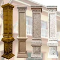 Reazone RZP04 40cm x H82cm Socle carré en plastique ABS, moule 3D haute précision pour coffrage de béton extérieur, garantie 3 ans