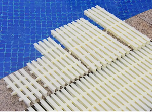 Grille de <span class=keywords><strong>piscine</strong></span> Grille de débordement de natation Gouttière en <span class=keywords><strong>plastique</strong></span> antidérapante 18 20 25 30 cm de largeur - Product Image 4