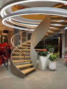 Escalera <span class=keywords><strong>de</strong></span> caracol helicoidal, <span class=keywords><strong>escaleras</strong></span> <span class=keywords><strong>de</strong></span> Loft, <span class=keywords><strong>diseño</strong></span> moderno para interiores con balaustrada - Product Image 4