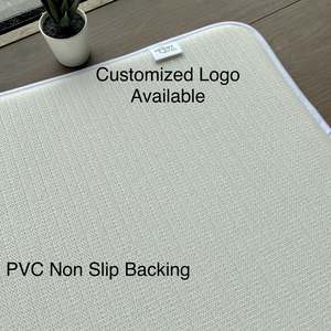 Alfombra de Baño de Microfibra con Relieve de Adoquín, Ecológica, de Poliéster PET, con Base Antideslizante de PVC Absorbente y Grueso, MOQ Bajo - Product Image 3