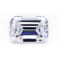 Moissanite Diamant Antique Taille Émeraude 6x8mm 2ct Couleur Super DEF Blanc à Vendre