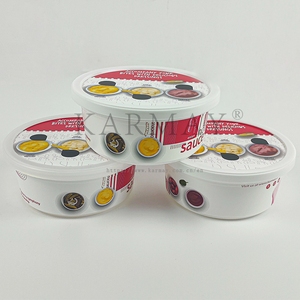 Tazón Redondo de PP para Salsas con Tapa, 250g, Impresión IML, Envase para Salsas Picantes, Recipiente para Almacenamiento de Alimentos, 98mm, Etiqueta Digital - Product Image 5