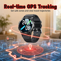 Montre SOS 4G VFA56S pour personnes âgées, traceur GPS étanche IP67, autonomie de 4 jours, moniteur de fréquence cardiaque, rappels de médicaments, détection de chute