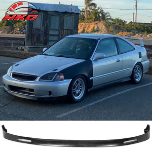 เหมาะสำหรับ Honda Civic ปี 1999-2000 ชุดแต่งกันชนหน้าสไตล์ Backyard สีดำ - Product Image 1