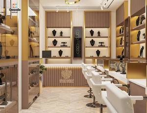 ตู้โชว์เครื่องประดับหรูหราแบบสั่งทำพิเศษพร้อมไฟ LED |   การออกแบบตกแต่งภายในร้านค้าแบบสั่งทำพิเศษสำหรับร้านบูติกระดับพรีเมียม - Product Image 4