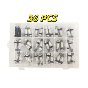 Tiges de <span class=keywords><strong>valve</strong></span> de pneu sans chambre à air en alliage d'aluminium, valves universelles pour la surveillance et la réparation de la pression des pneus de voiture - Product Image 3