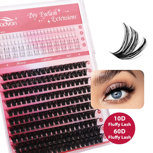 Wholesale Custom <strong>Eyelash</strong> <strong>Extension</strong> Kit DIY False Lash <strong>Extensions</strong> Cluster Soft <strong>Mink</strong> Segmented Lashes 0.07mm Diy Cluster <strong>Eyelash</strong> - Product Image 3