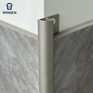 Reliable Factory WINSEN Customized Metal Modern Style Ceramic Tile Corner Profiles Aluminum Curved Tile Edge Trim