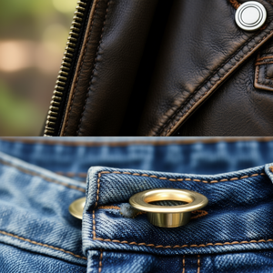 Œillets en laiton plaqué, taille 4, ronds, pour vêtements et accessoires - Product Image 2