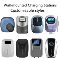 Stations de recharge murales 22 kW, stations de recharge rapides pour véhicules électriques 7 kW GBT/Type 2, chargeurs murals 11 kW pour voitures BYD