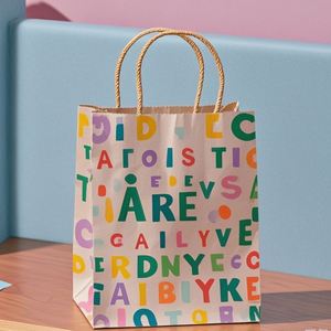 Bolsa de Papel Kraft Marrón Personalizada con Asas para Compras - Product Image 1
